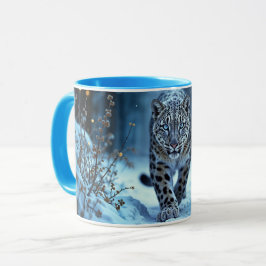 Caneca Inverno furtivo olhos brilhantes mundo congelado
