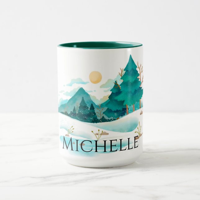 Caneca Inverno nas montanhas (Centro)