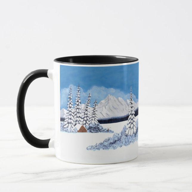 Caneca Inverno Nevado Brilhante (Esquerda)