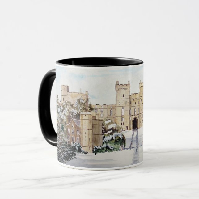 Caneca Inverno no Castelo de Windsor (Frente Esquerda)