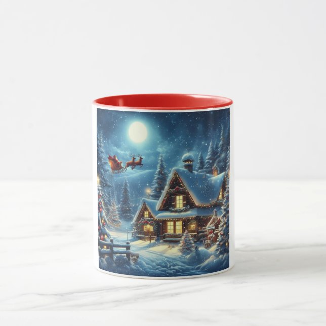 Caneca Inverno/Papais noeis/Natal/Neve (Centro)