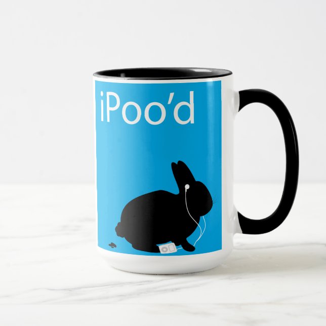 Caneca iPoo Bunny Poop (Direita)