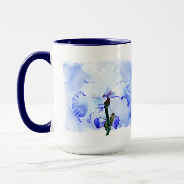 Caneca Íris Com Mancas - Azul E Branco (Esquerda)