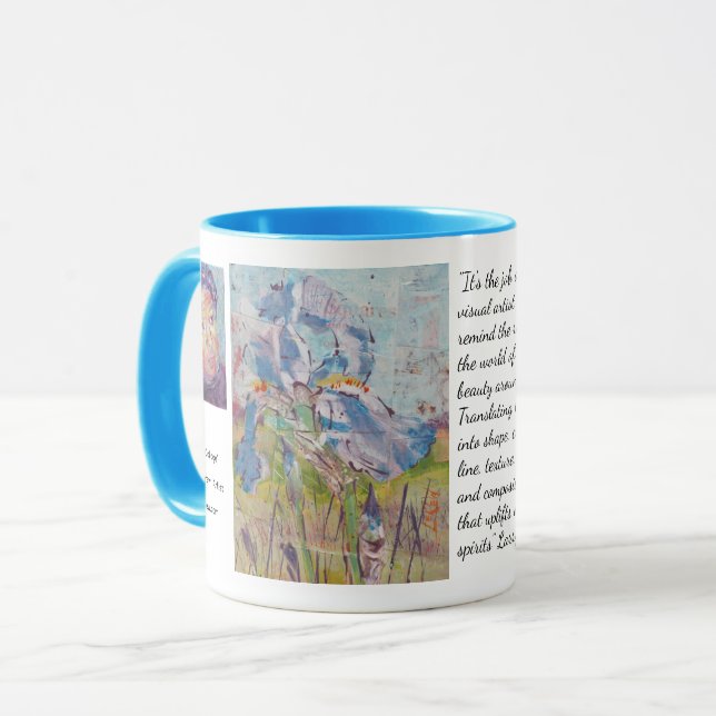 Caneca Íris em Colagem / Artista Larry Lerew (Frente Esquerda)