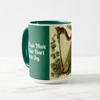 Caneca Irish Harp Combo Mug