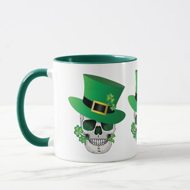 Caneca Irish Leprechaun Skull (Esquerda)