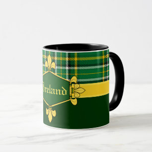 Caneca Irish National Tartan, Personalize com o nome