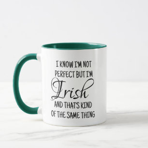 Caneca Irish Pride Mug - Engraçado, não sou perfeito, ape