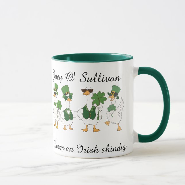 Caneca Irish St Patty's Day Custom Funny Mug (Direita)