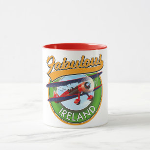 Caneca Irlanda fabulosa adesivo de viagem.