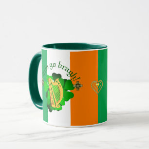 Caneca Irlanda para sempre/Erin ir bragh/a terra/pessoas/