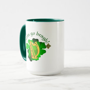 Caneca Irlanda para sempre/Erin ir bragh/ harp