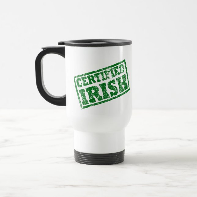 Caneca irlandesa certificada afligida (Esquerda)