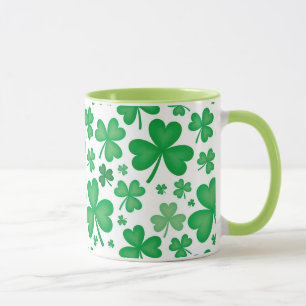 Caneca irlandesa do trevo