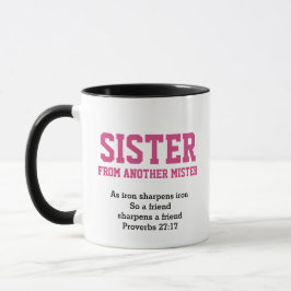 Caneca IRMÃ DE OUTRO MISTER Christian BFF Amigos