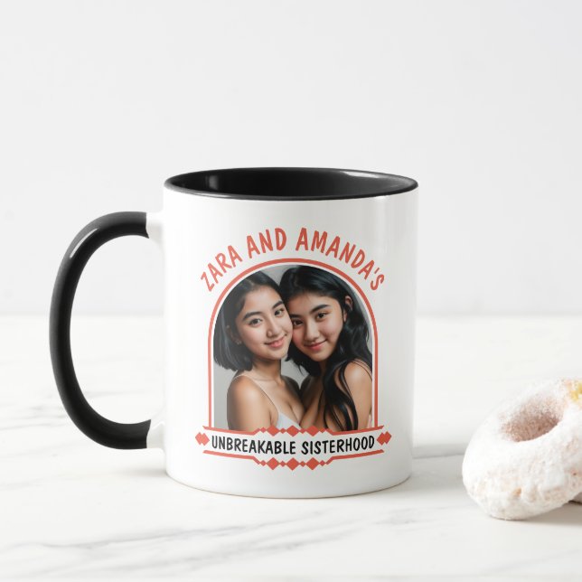 Caneca Irmandade Inseparável do presente personalizável (Com Donut)