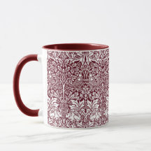 Irmão Coelho Maroon Patterno William Morris