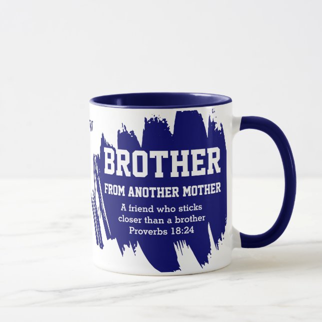 Caneca IRMÃO MAIS AMIGO DE OUTRA MÃE Cristã (Direita)