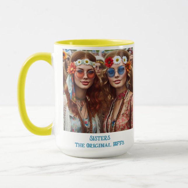 Caneca Irmãs os BFFs originais (Esquerda)
