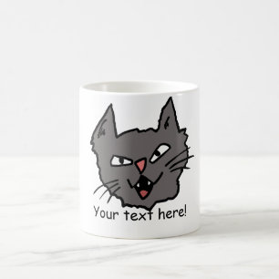 Caneca irritada do gato