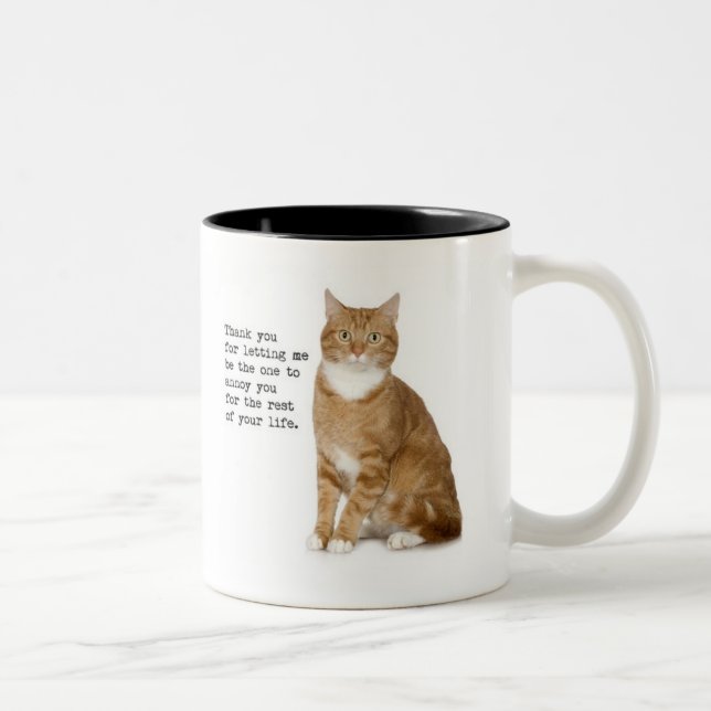 Caneca irritante do gato (Direita)