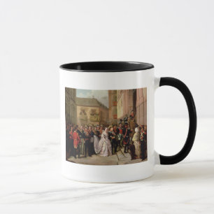 Caneca Isabella II da espanha e do seu marido