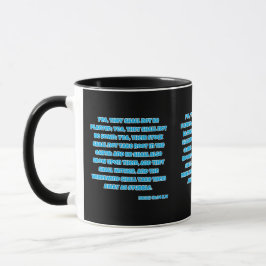 Caneca Isaiah 40:24 Escritura de Bíblia KJV - Dois Tom