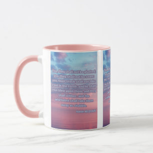 Caneca Isaiah 40:24 KJV - Escritura de Bíblia Pic Dois-To