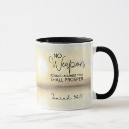 Caneca Isaiah 54 17 Nenhuma arma formada contra você Bíbl