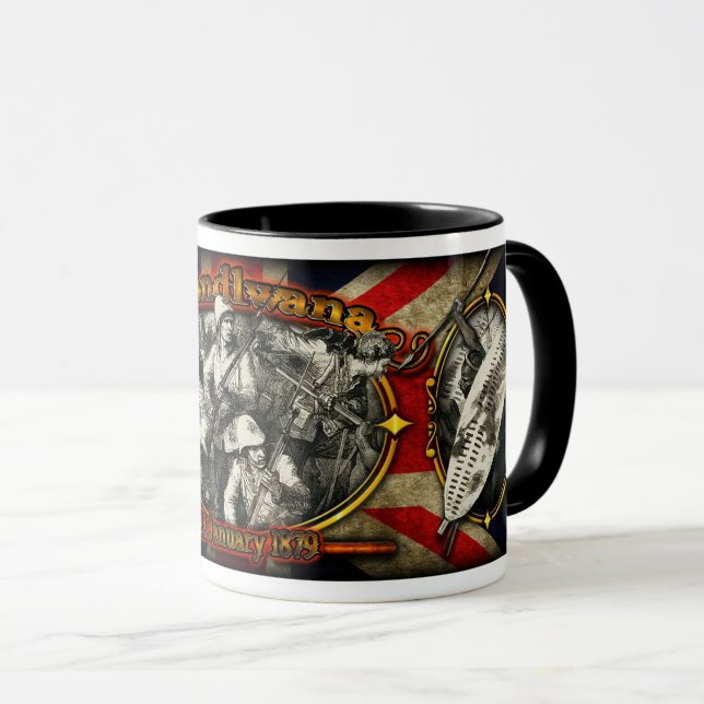 Caneca Isandlwana Comemorativa do Café Mug - Versão 2 (Frente Esquerda)