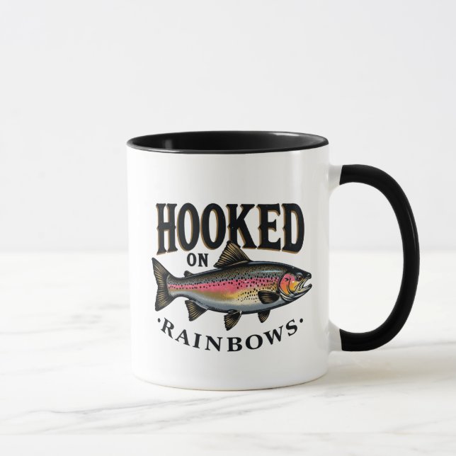 Caneca Iscado na Pesca de Truta Arco-Íris (Direita)
