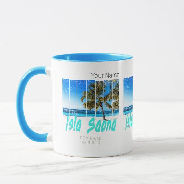 Caneca Isla Saona República Dominicana Beach Vintage Desi (Esquerda)