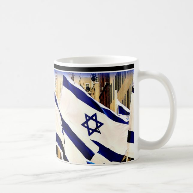 Caneca israelita da bandeira (Direita)