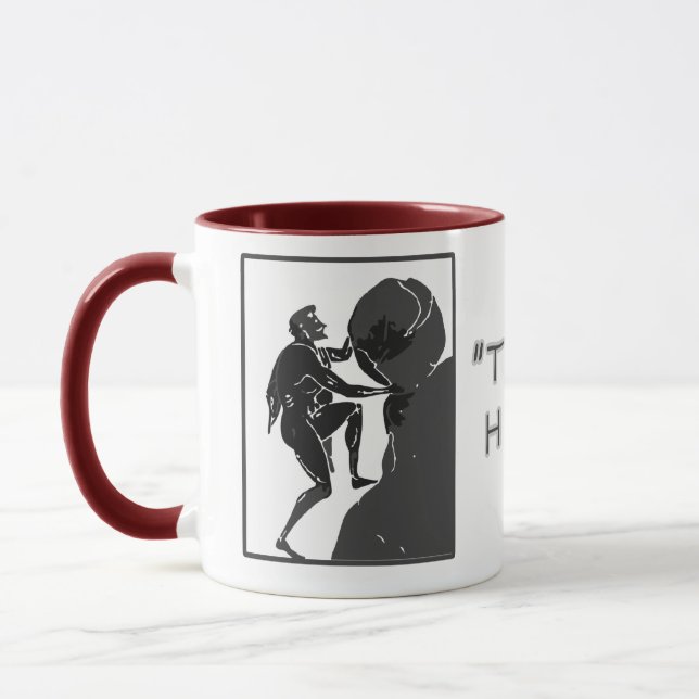 Caneca Isso é apenas como eu rolo --Sisyphus (Esquerda)