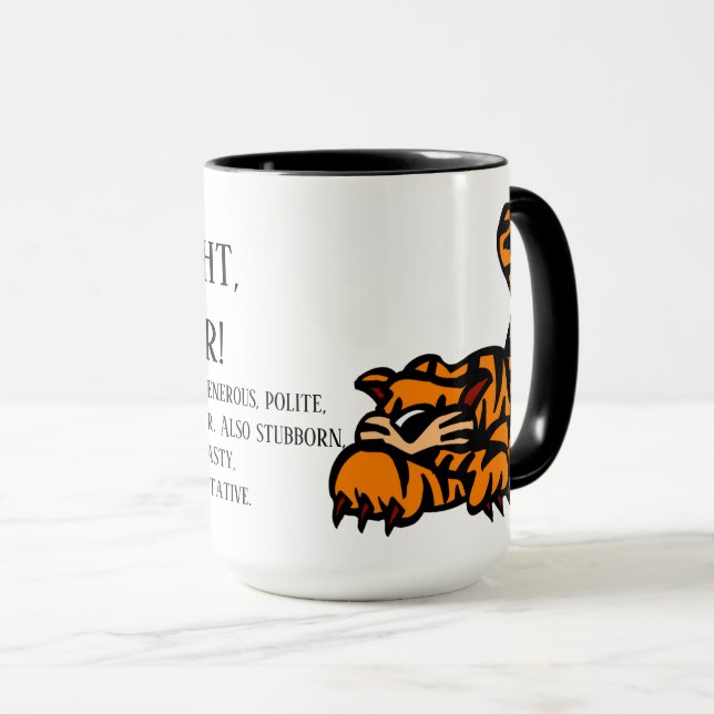 Caneca Isso mesmo, sou um tigre (Frente Esquerda)
