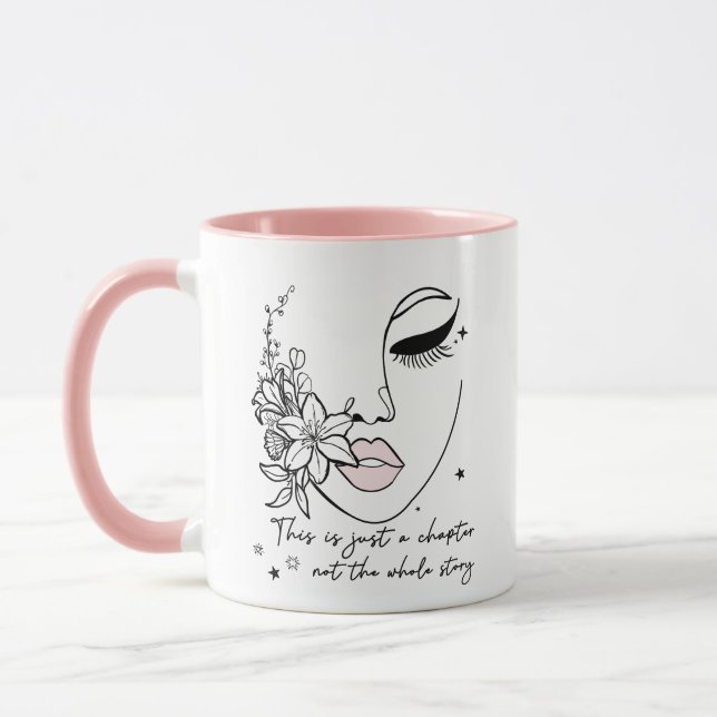 Caneca Isto é Apenas um Capítulo Citação Positiva  (Esquerda)