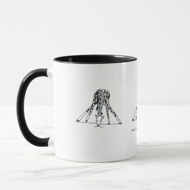 Caneca Isto é como um girafa bebe as águas brancas (Esquerda)