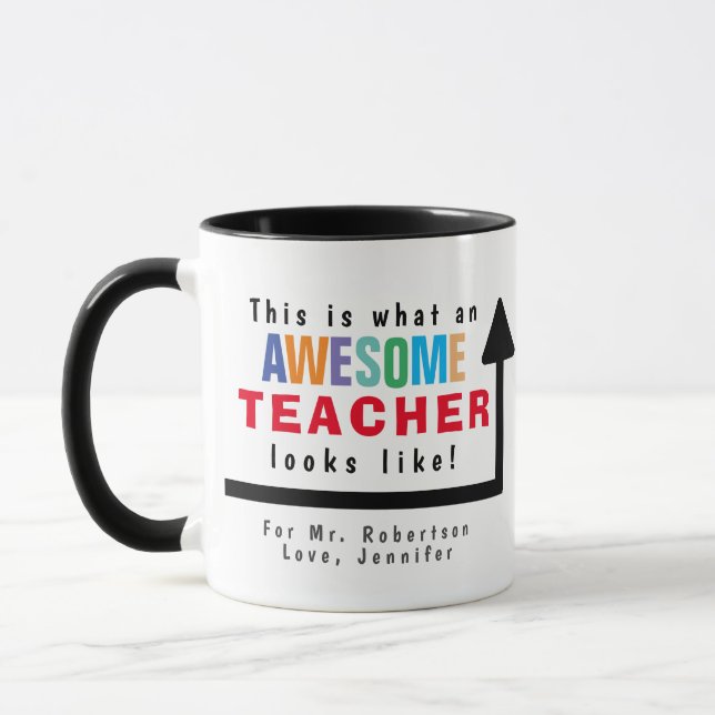 Caneca Isto é o que um professor incrível parece ser Mug (Esquerda)