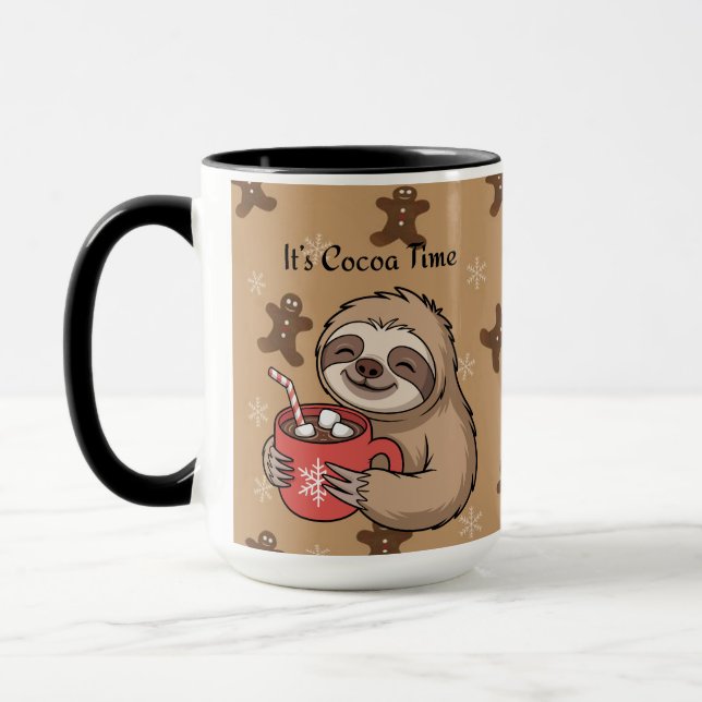 Caneca It’s Cocoa Time | Cozy Winter Quote (Esquerda)