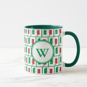 Caneca ITÁLIA FLAG Monograma Verde