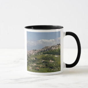 Caneca Itália, Sicília, Enna, Calascibetta, Vista da Manh