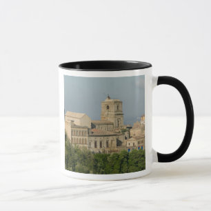 Caneca Itália, Sicília, Enna, vista da cidade a partir de