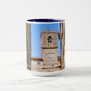 Caneca Italia Toscânia Cortona. Cidade salão