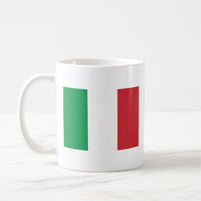 Caneca Italiana com Bandeira e Nome do Hino (Esquerda)