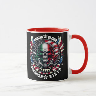 Caneca Italiano por Blood American por Birth ItalianAmeri