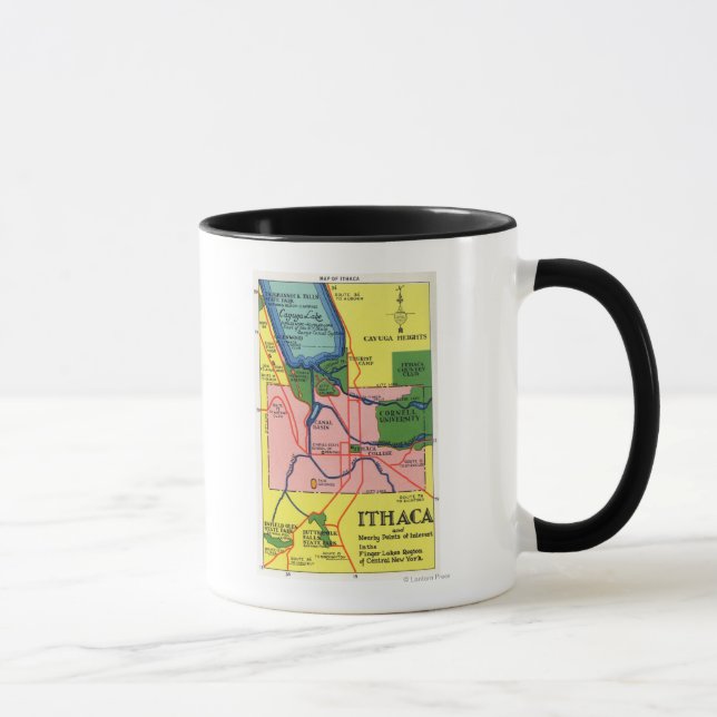 Caneca Ithaca e Pontos de Interesse Próximos (Direita)