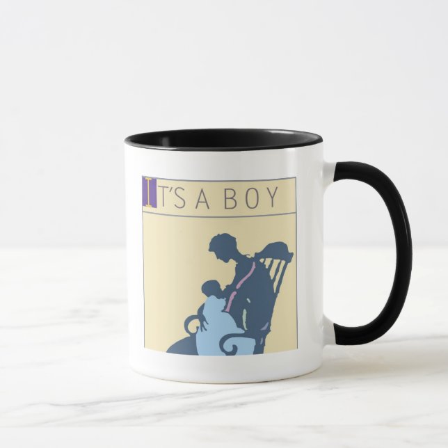 Caneca <It's a Boy> pelo mineiro de Steve (Direita)