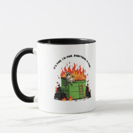 Caneca It's Fine Dumpster Fire 