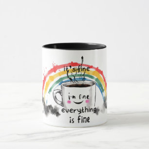Caneca Its Fine I'm Fine Everything is Fine