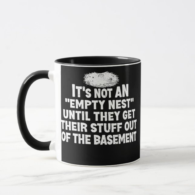 Caneca It's Not an Empty Nest Funny Empter Nester Parent (Esquerda)